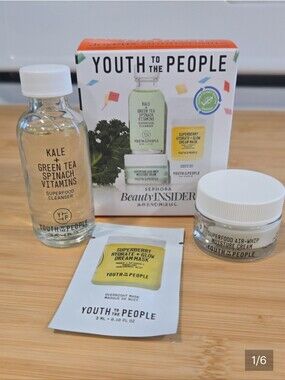 Youth To The People Bundle - Superfood Cleanser & Moisture Cream Set - Clear NWT